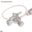 BD Connecta Plus 3 Dreiwegehahn Mit 10 cm Verlängerungsschlauch, weiß