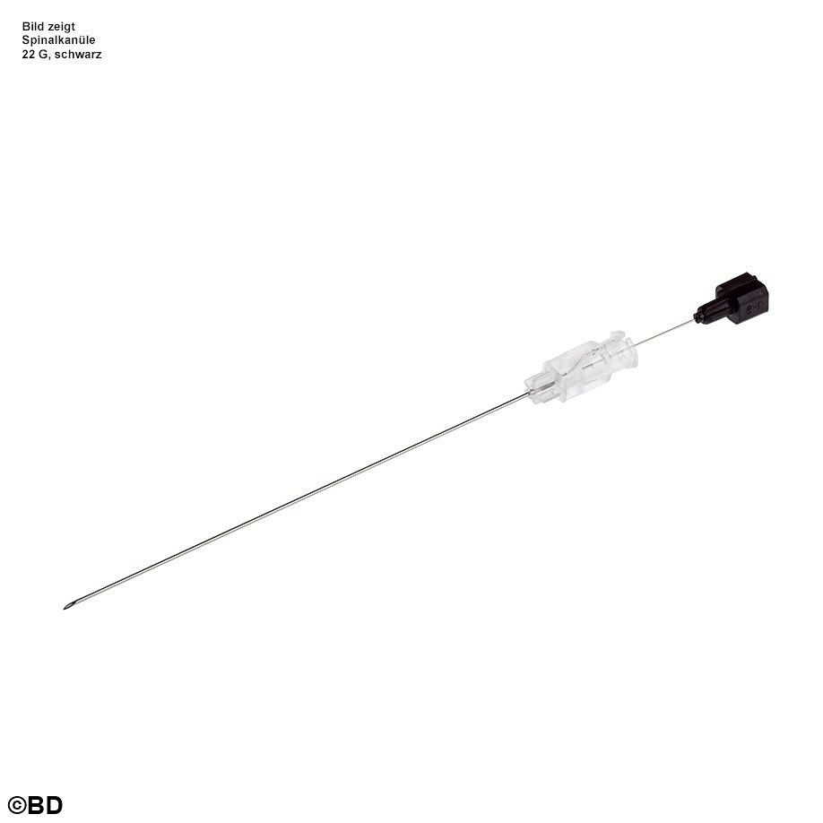 [BEC 400366] BD Spinalkanülen 22 G x 5'' 0,7 x 130 mm, schwarz (10 Stck.)