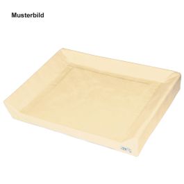 Wickeltischauflage 3-seitige Aufkantung Creme, phthalatfrei, 60 x 70 x 5/10 cm