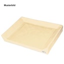 Wickeltischauflage 3-seitige Aufkantung creme phthalatfrei 60x70x5/10cm