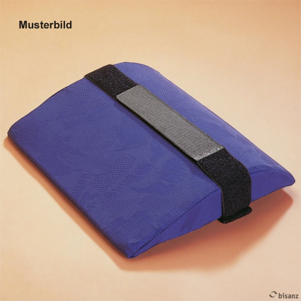 Lendenkissen mit Fixierung schwarz Micronarabezug, 35 x 27 x 6 cm