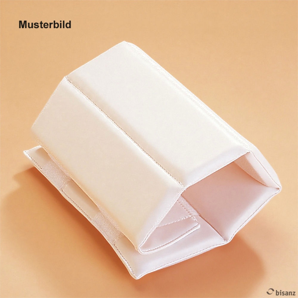 [BIS 540001KL] Armpolsterhülse 25 cm lang für Erw., mit Haftbandverschluss, weiß