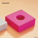 Fersenkissen mit PU-Beschichtung agave 15 x 15 x 5 cm, Loch 6 cm Ø