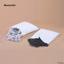 Kissen mit Neopolenkugeln Mit Nesselbezug weiß 40 x 60 cm