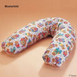 [BIS 640550] Stillkissen 185 cm Länge mit Polystyrolkugeln, mit Baumwollbezug bunt