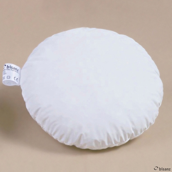 [BIS 640590] Knielagerungskissen rund, Ø 20 cm Mit Nesselbezug weiß