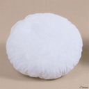 Knielagerungskissen rund, Ø 20 cm Mit PU-Bezug weiß vernäht