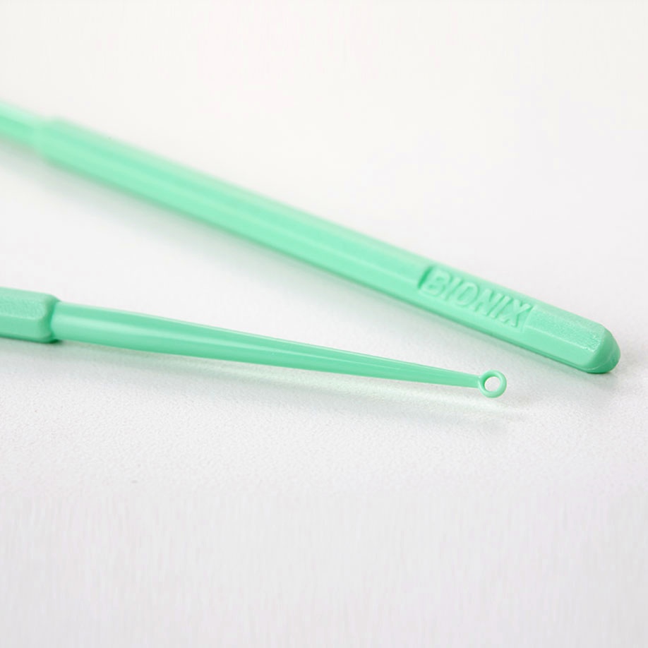 [BIX 1222] Einmal-Kunststoff-Ohrküretten Micro, grün (50 Stck.)