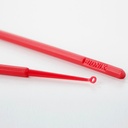 Einmal-Kunststoff-Ohrküretten Angle, rot (50 Stck.)