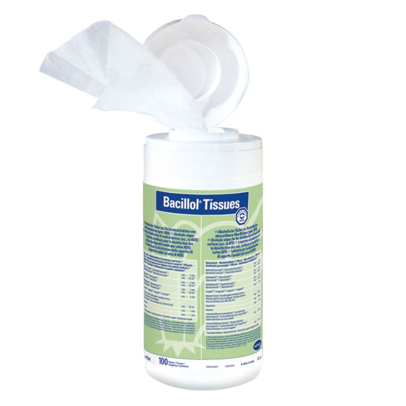[BOD 975670] Bacillol Tissues Desinfektionstücher Spenderdose (100 T.)