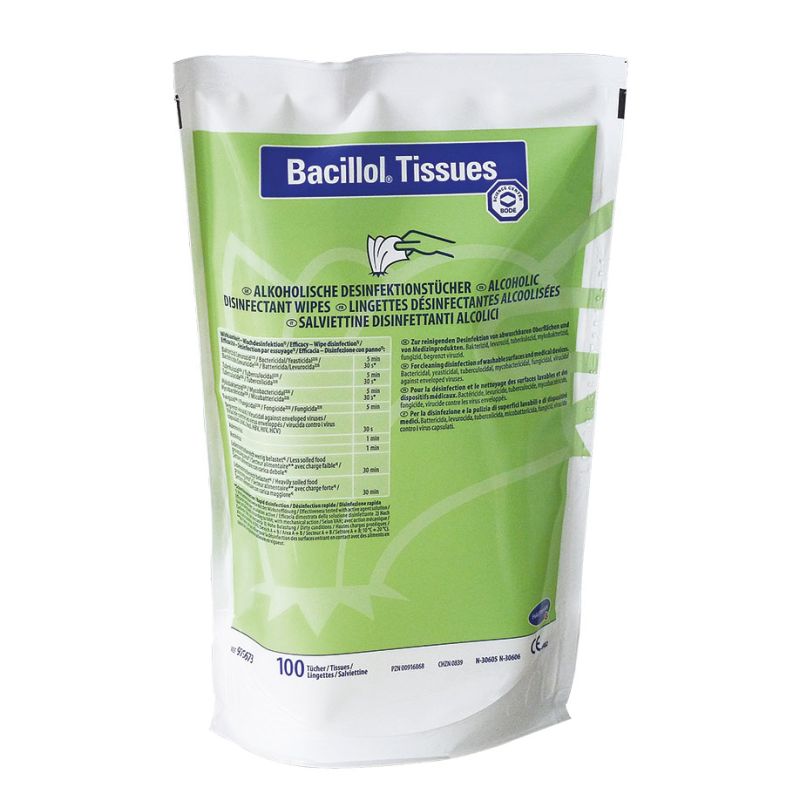 [BOD 975673] Bacillol Tissues Desinfektionstücher Nachfüllbeutel (100 T.)