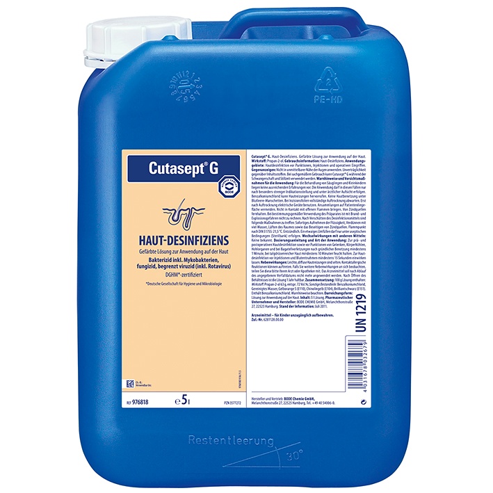 [BOD 976818] Cutasept G 5 Ltr. Hautantiseptikum