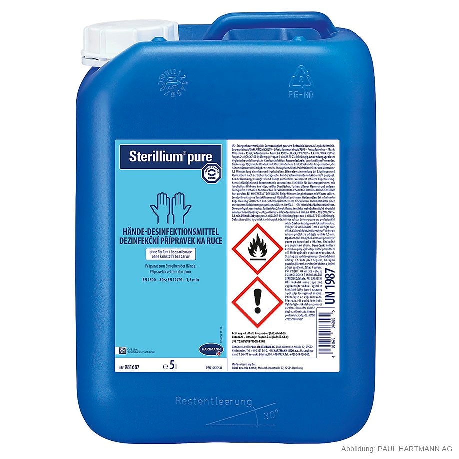 [BOD 981687] Sterillium pure 5 Ltr. Händedesinfektion