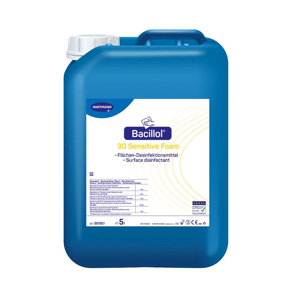 [BOD 981861] Bacillol 30 Sensitive Foam 5 Ltr. Flächenschnelldesinfektion