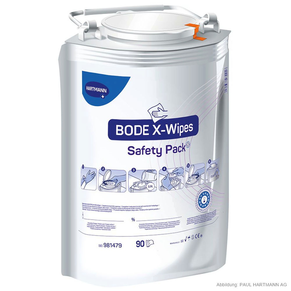 [BOD 981945] BODE X-Wipes Safety Pack Einmal-Vliestuchspender (90 Tücher)