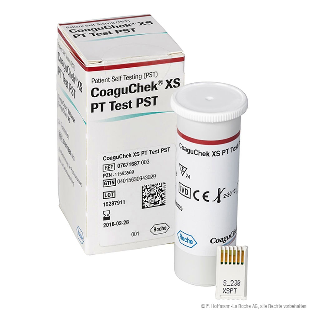 [BOE 07671687003] CoaguChek XS PT Test PST (24 T.)