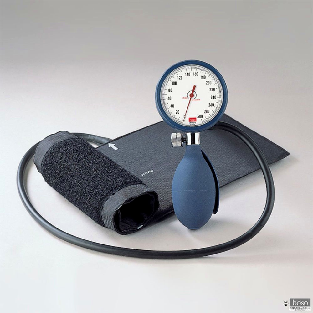 [BOS 0340250] Boso clinicus I Blutdruckmessgerät blau Einschlauch m. Klettenmanschette, Ø 60mm