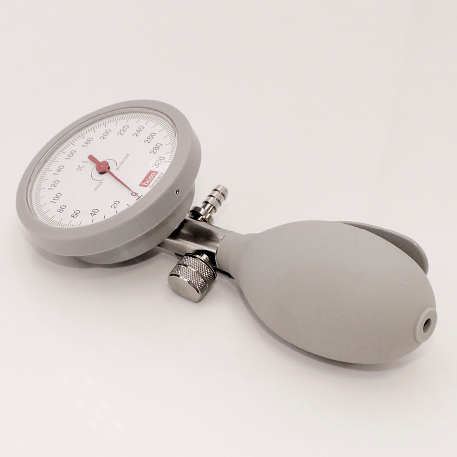 [BOS 0391000] Manometer allein, mit Ball für K-Modell I Blutdruckmessgerät Ø 60 mm