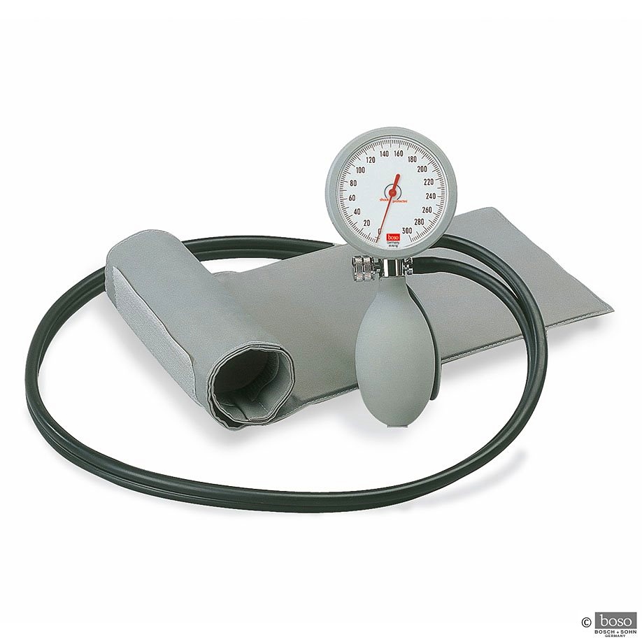 [BOS 0490250] K-Modell II Blutdruckmessgerät Ø 60 mm Mit Klettenmanschette, mit Tasche