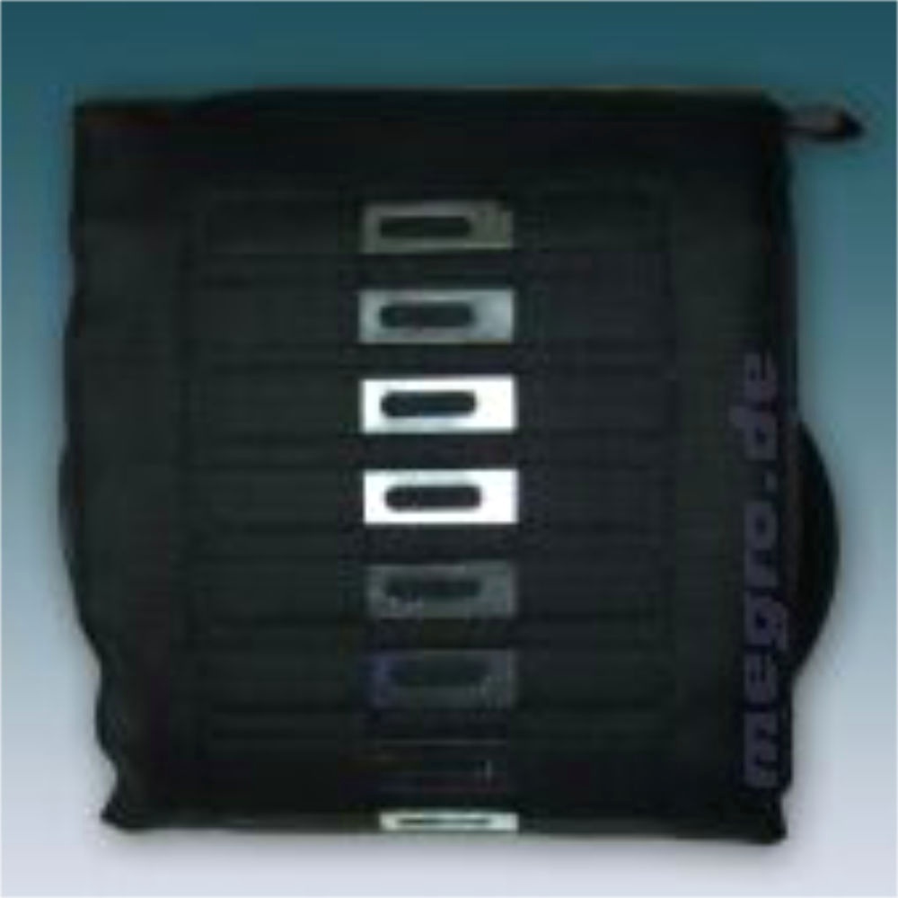 Hakenmanschette für Erwachsene (starke Arme) schwarz, Einschlauch