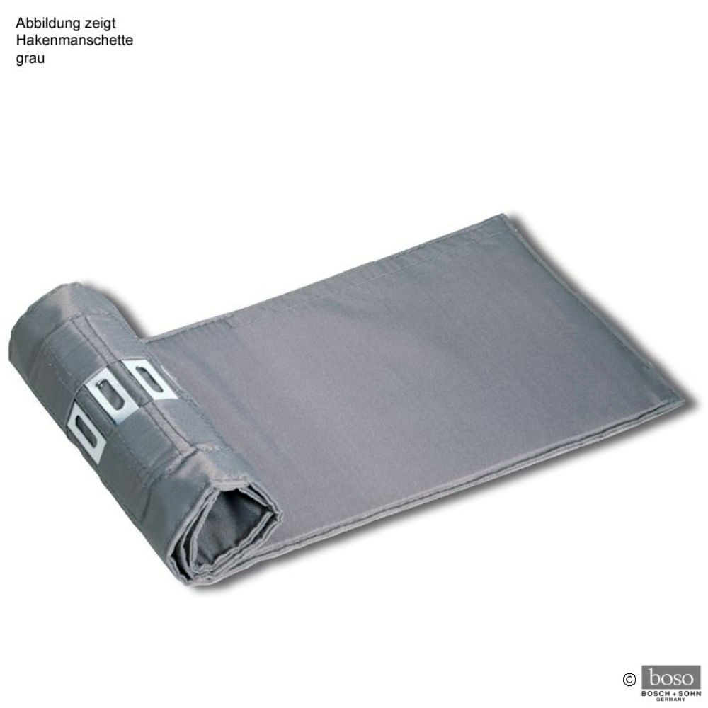 [BOS 1124256] Hakenmanschette für Erwachsene (Standard) grau, Einschlauch