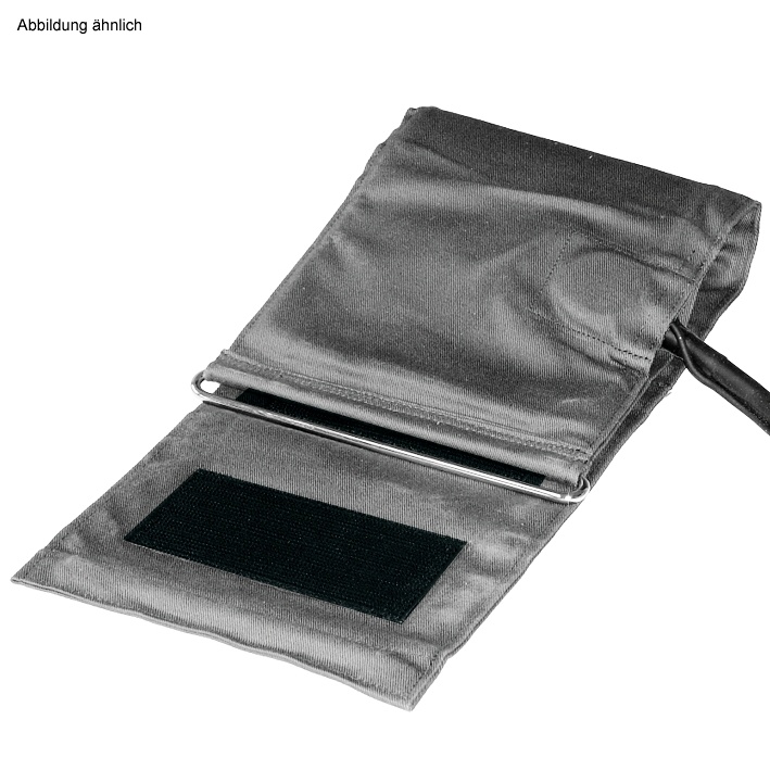 [BOS 1134152] Zugbügel-Klettenmanschette f. Erwachsene (starke Arme) grau