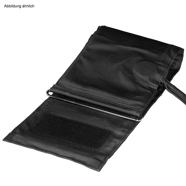 [BOS 1134255] Zugbügel-Klettenmanschette f. Erwachsene (Standard) schwarz, Einschlauch