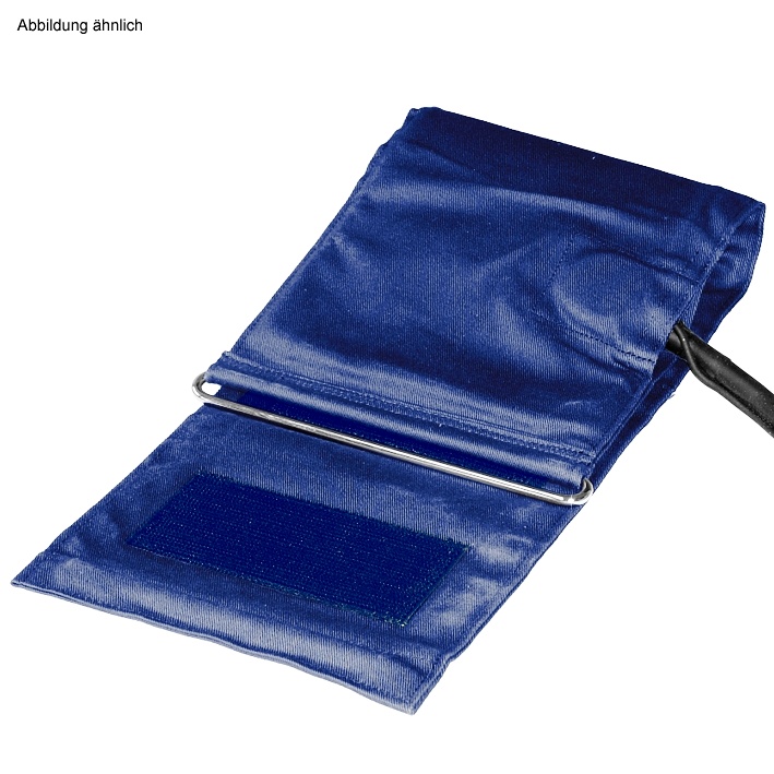[BOS 1134355] Zugbügel-Klettenmanschette f. Erwachsene (Standard) blau, Einschlauch