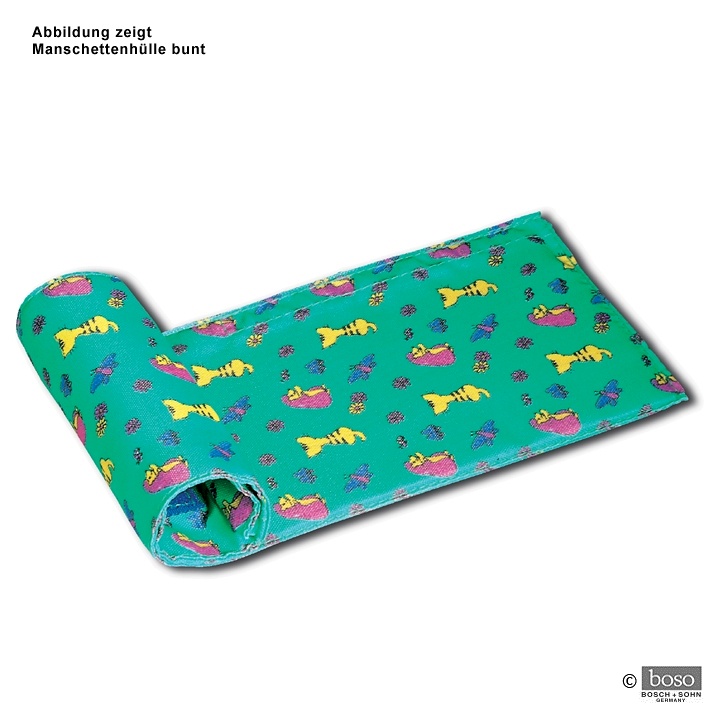 Klettenmanschette für Kinder Bunt, Einschlauch