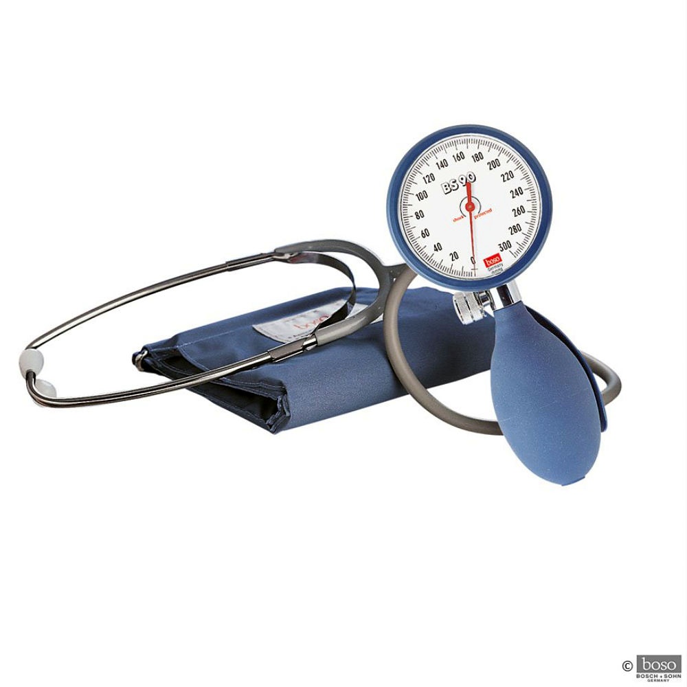 [BOS 2230130] Boso BS 90 Blutdruckmessgerät Ø 60 mm Mit Zugbügel-Klettenmanschette f. Starke