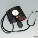 Boso egotest Blutdruckmessgerät Ø 60 mm Schwarz, Einschlauch mit Zugbügel