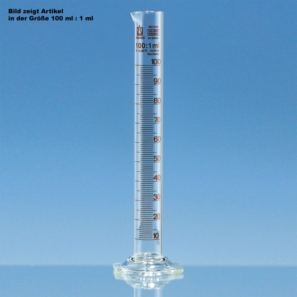 [BRA 31954] Messzylinder, hohe Form SILBERBRAND-ETERNA, 500 ml : 5 ml