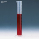 Messzylinder, hohe Form, PP 25 ml : 0,5 ml, erhabene Graduierung