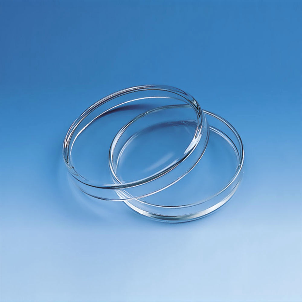 Petrischale,Natron-Kalk-Glas,ohne Nocken Mit Deckel-Ø 100 mm,Höhe Unterteil 20 mm