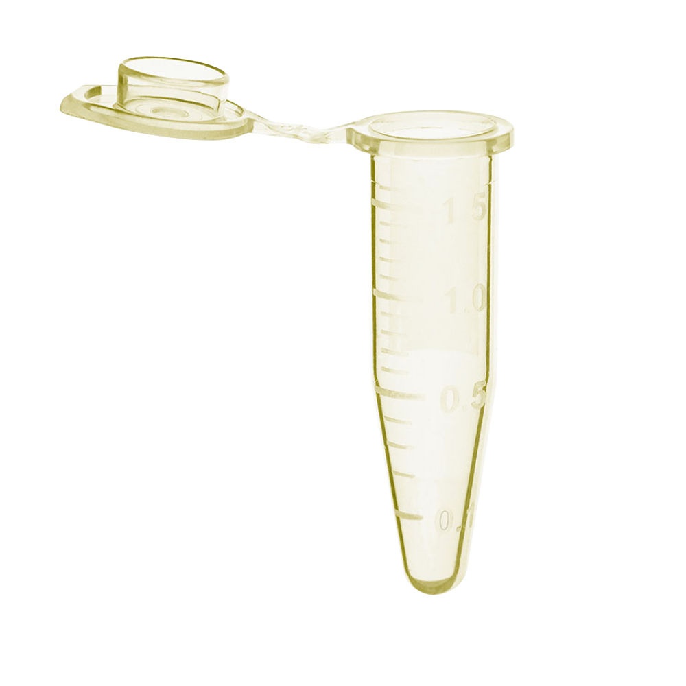 Einmal-Reaktionsgefäß, PP 1,5 ml, gelb, mit Deckel