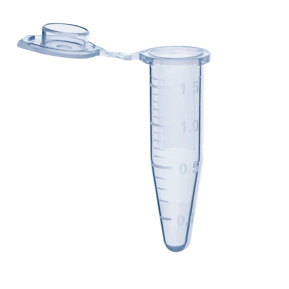 Einmal-Reaktionsgefäß, PP 1,5 ml, blau, mit Deckel