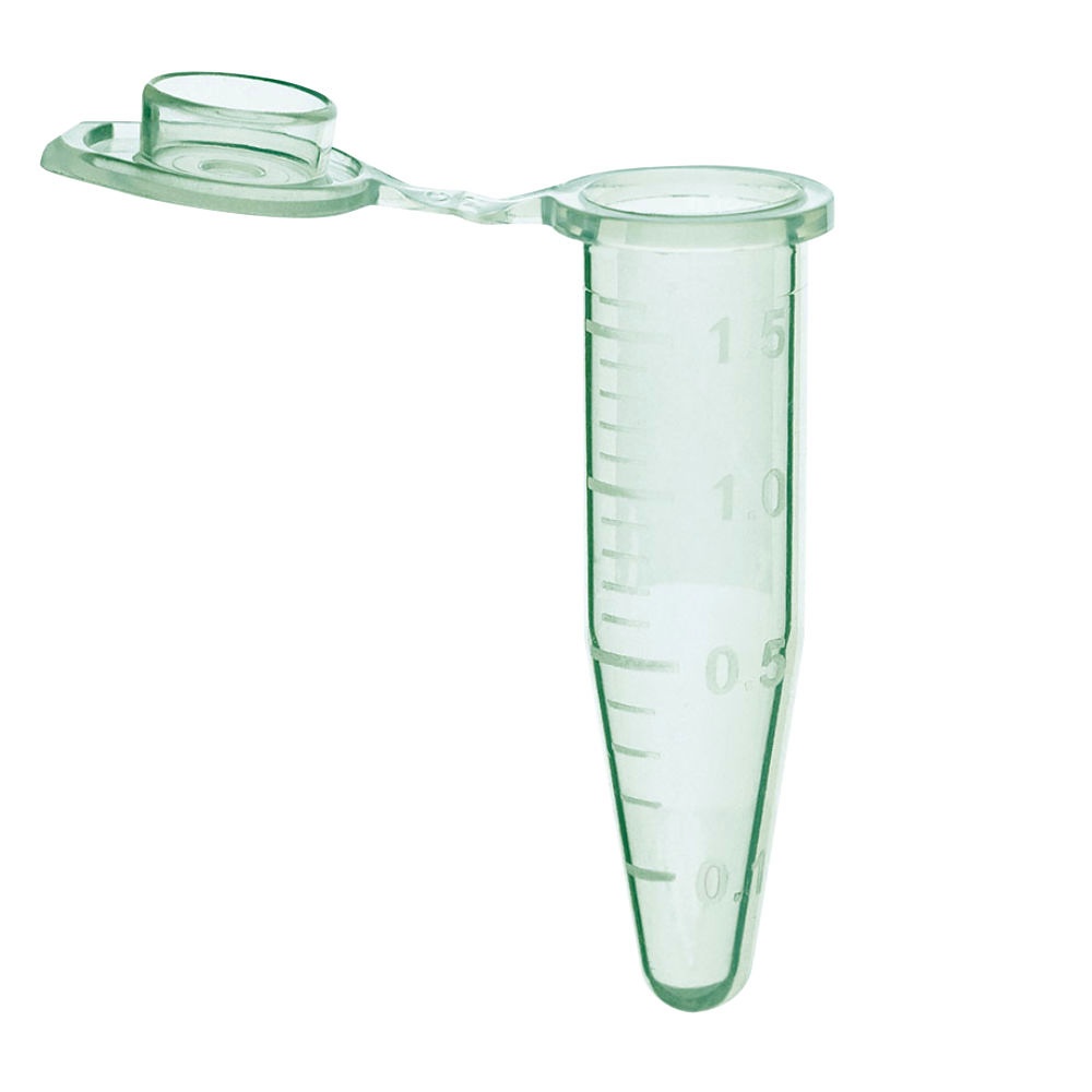 Einmal-Reaktionsgefäß, PP 1,5 ml, grün, mit Deckel
