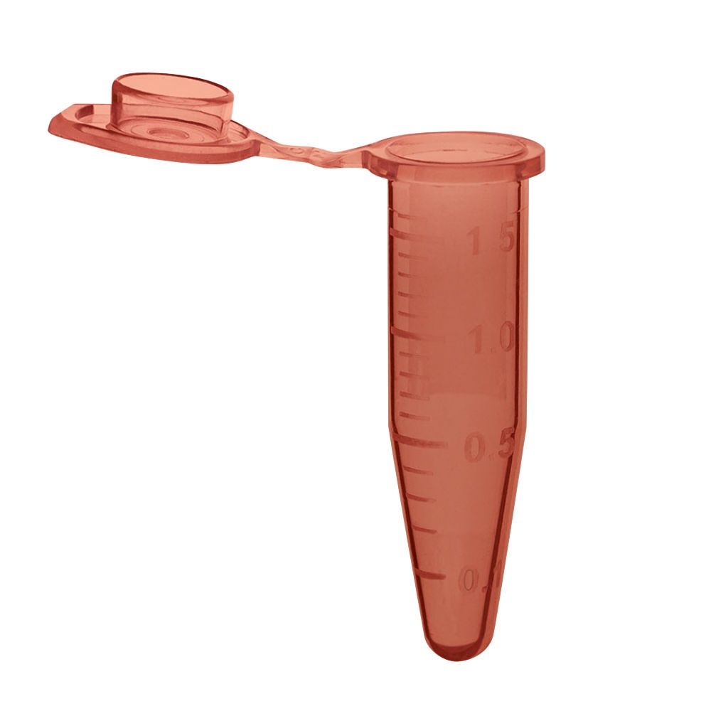 Einmal-Reaktionsgefäß, PP 1,5 ml, braun, mit Deckel