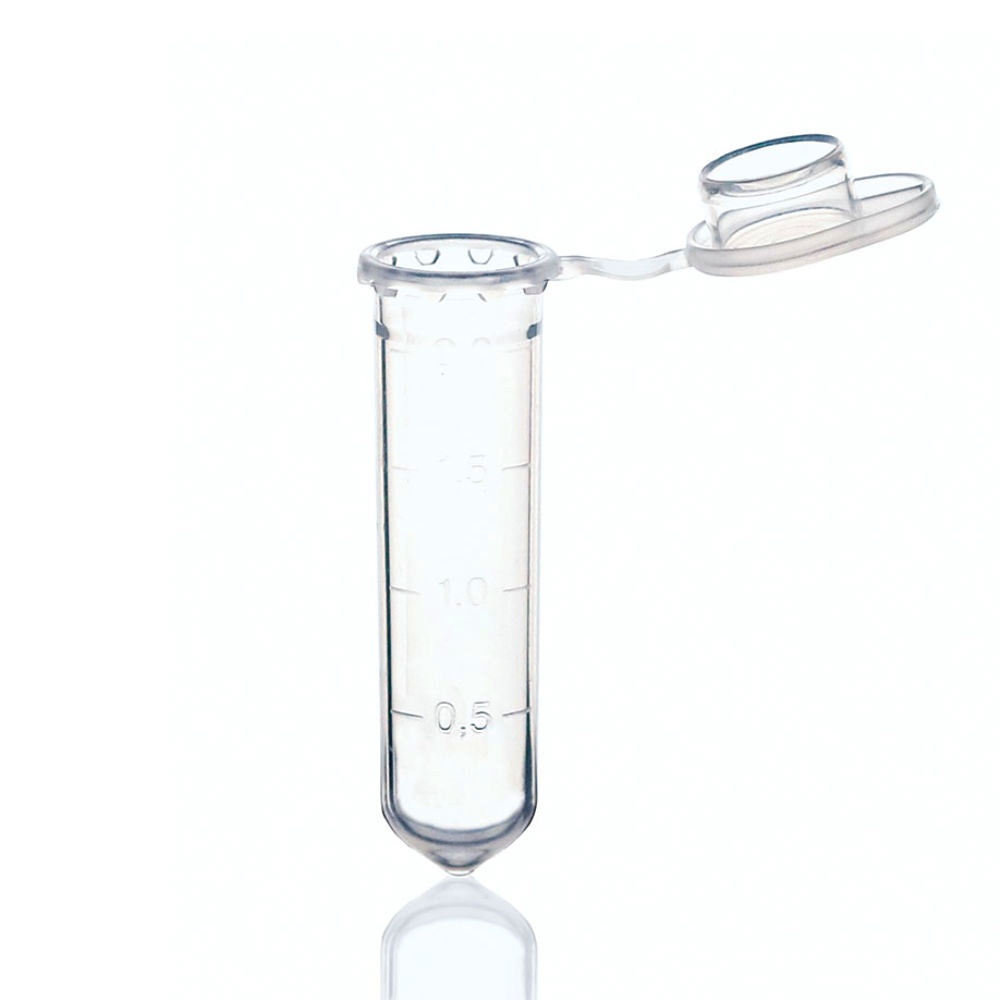 Einmal-Reaktionsgefäß, PP, unsteril 2,0 ml, transparent, mit Deckel