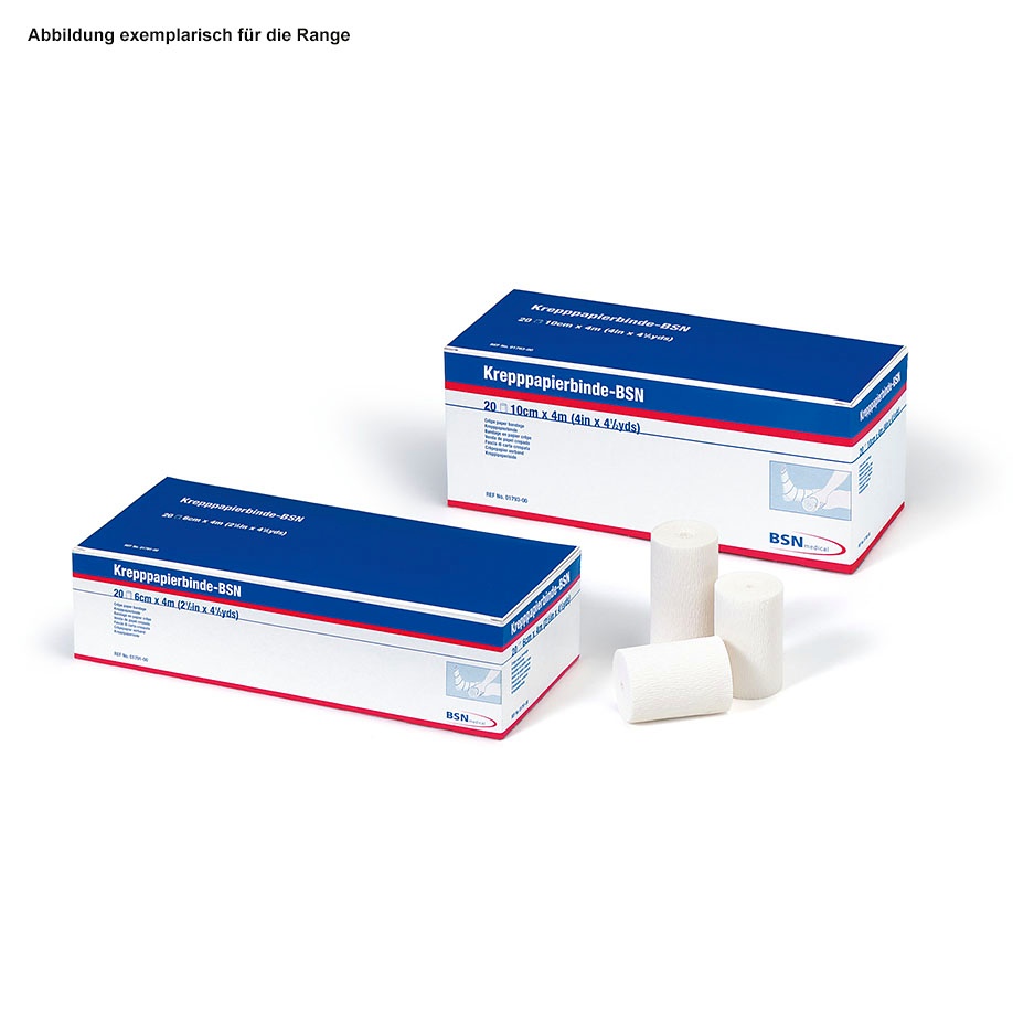 Krepp-Papierbinde-BSN, 4 m x 4 cm