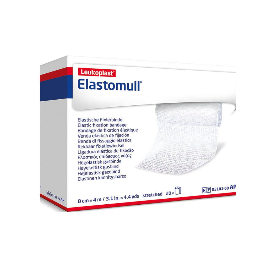 [BSN 0210100] Elastomull Fixierbinde 4 m x 8 cm, weiß