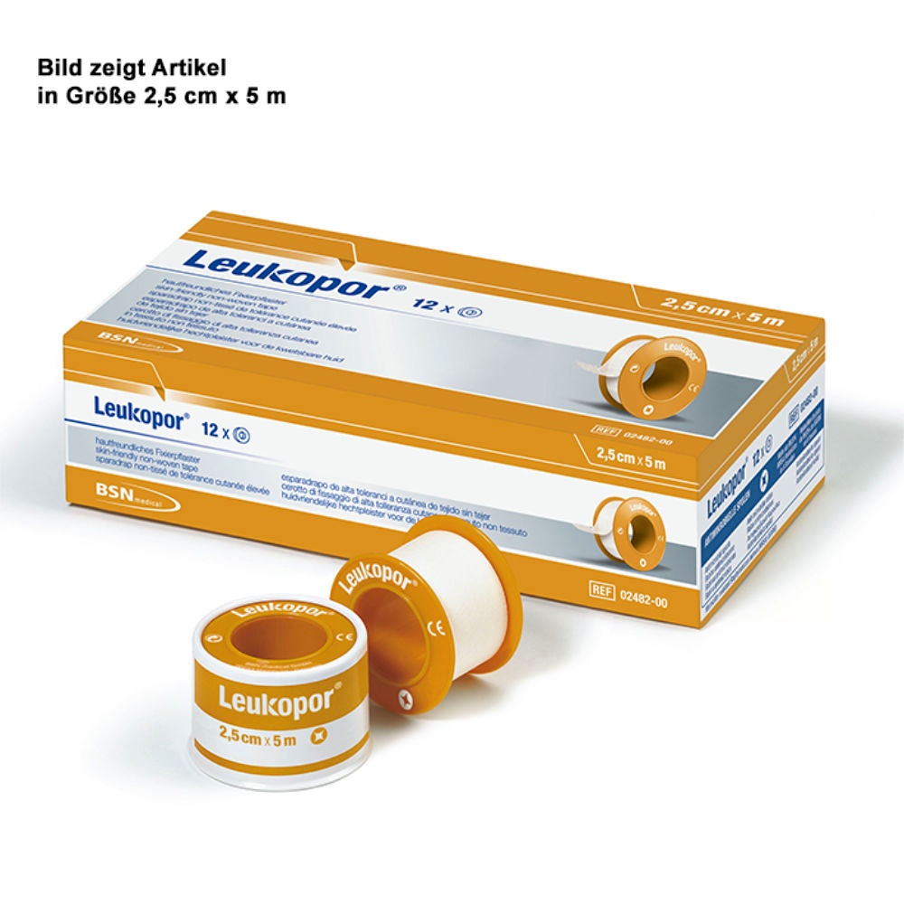 [BSN 0245400] Leukopor Rollenpflaster Auf Kunststoffkern, 9,2 m x 2,50 cm
