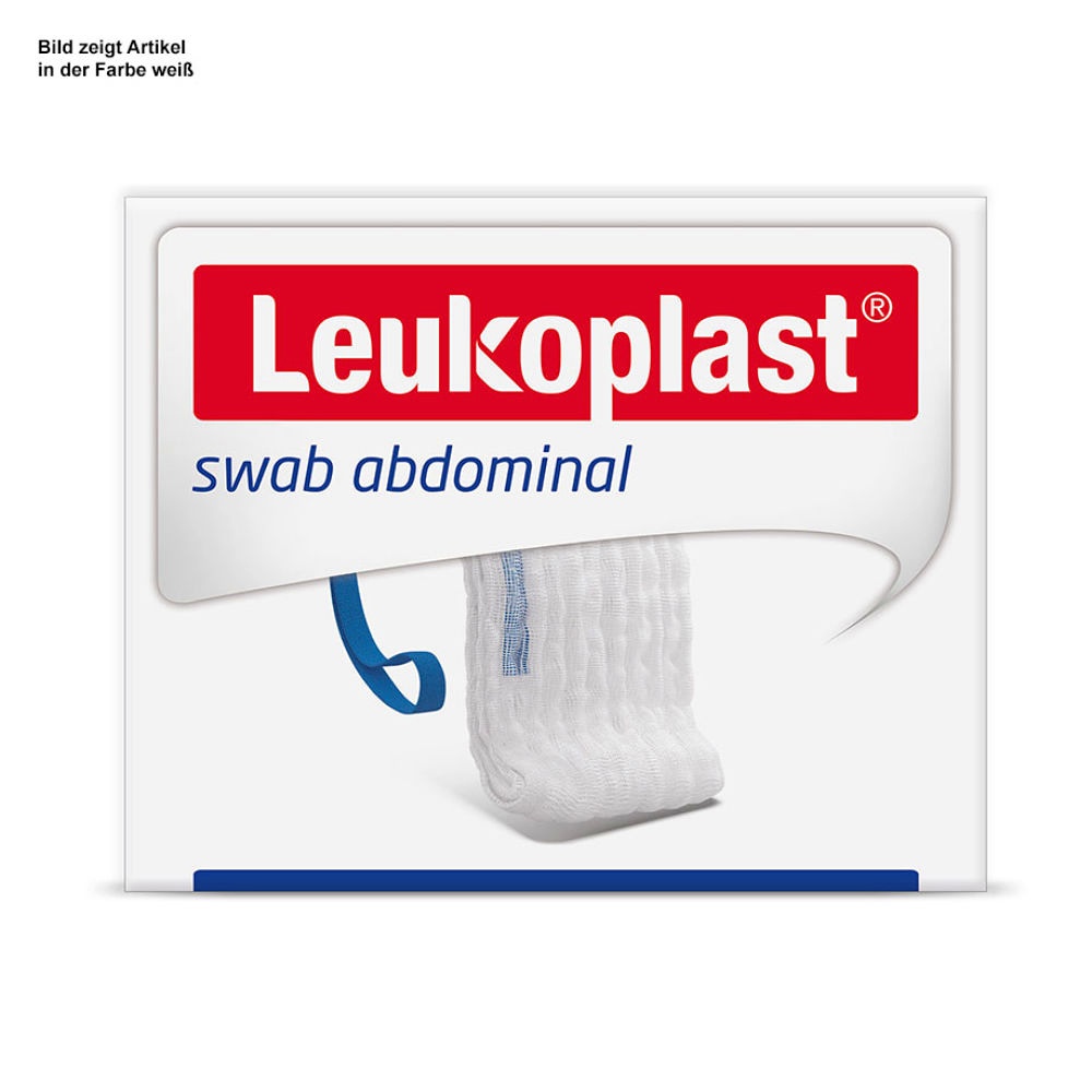 [BSN 7123107] Leukoplast swab abdominal Bauchtücher Steril, 50x60cm, 4-fach,grün (8x2 Stck)