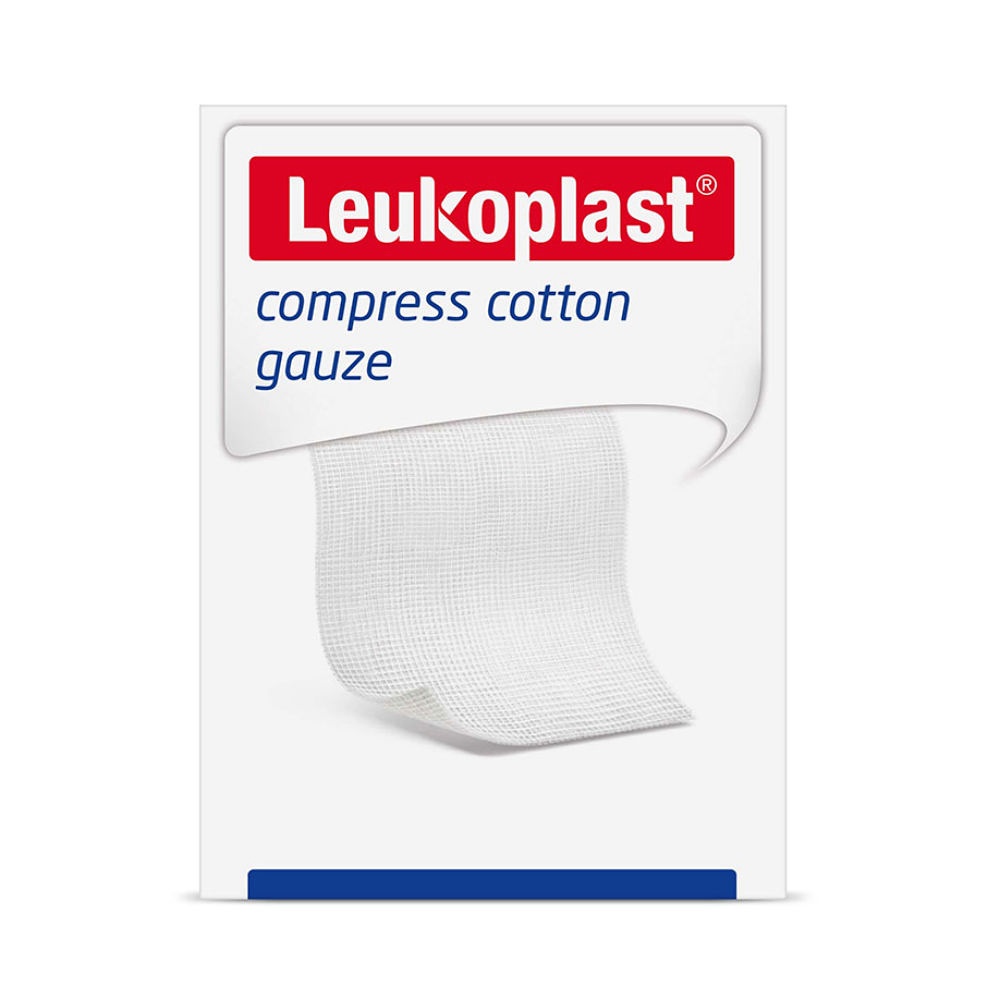 Leukoplast Compress Cotton Gauze Unsteril, 7,5x7,5 cm, 8-fach (100 Stck.)