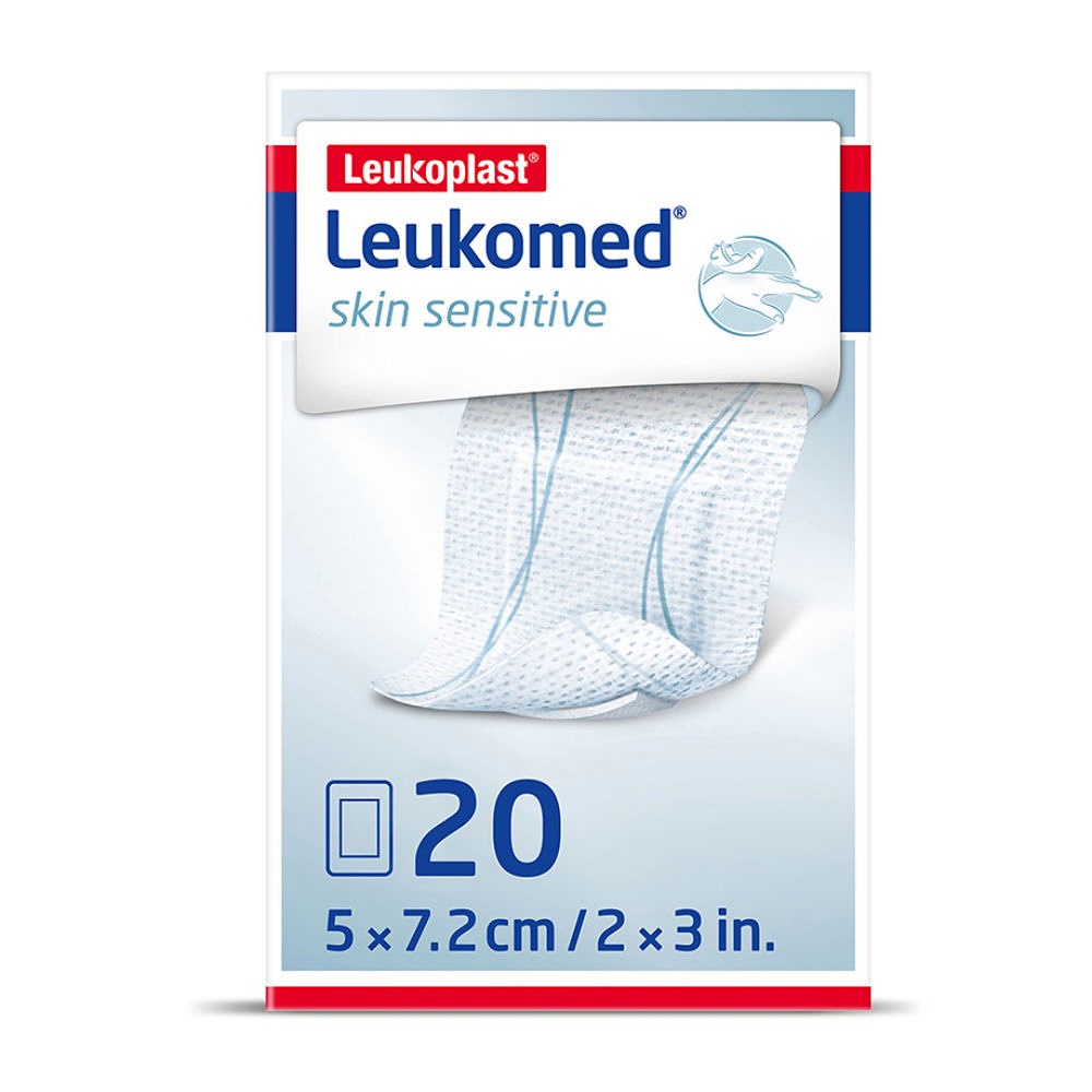 [BSN 7123900] Leukomed skin sensitive steril, Vlies Wundverband 7,2 cm x 5 cm (20 Stck.)