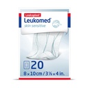 Leukomed skin sensitive steril, Vlies Wundverband 8 cm x 10 cm (20 Stck.)