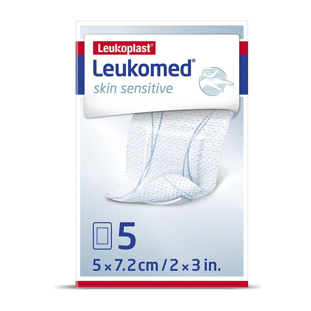 [BSN 7123904] Leukomed skin sensitive steril, Vlies Wundverband 7,2 cm x 5 cm (5 Stck.)