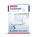 Leukomed skin sensitive steril, Vlies Wundverband 8 cm x 10 cm (5 Stck.)