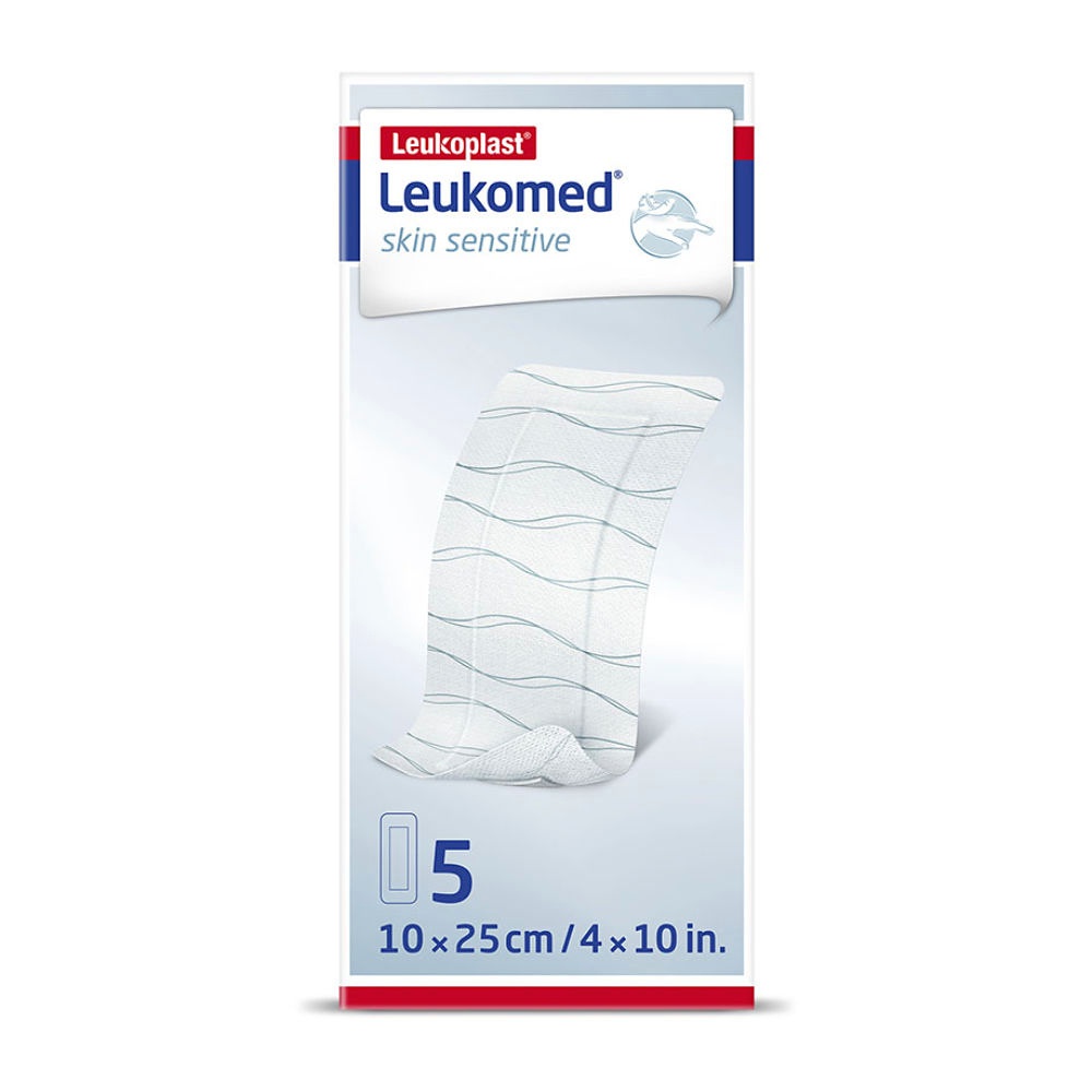 [BSN 7123907] Leukomed skin sensitive steril, Vlies Wundverband 10 cm x 25 cm (5 Stck.)