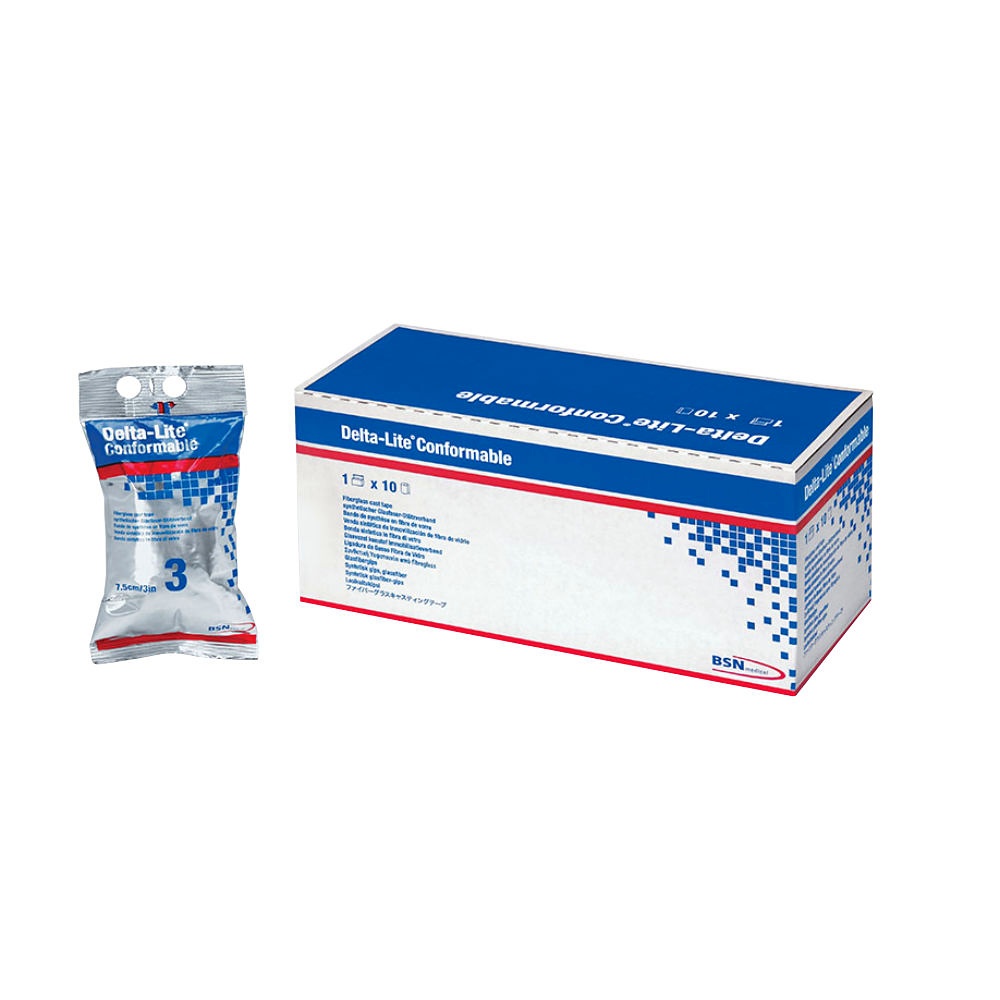 Delta-Lite Conformable Stützverband 3,6 m x 5,0 cm, blau (10 Stck.)
